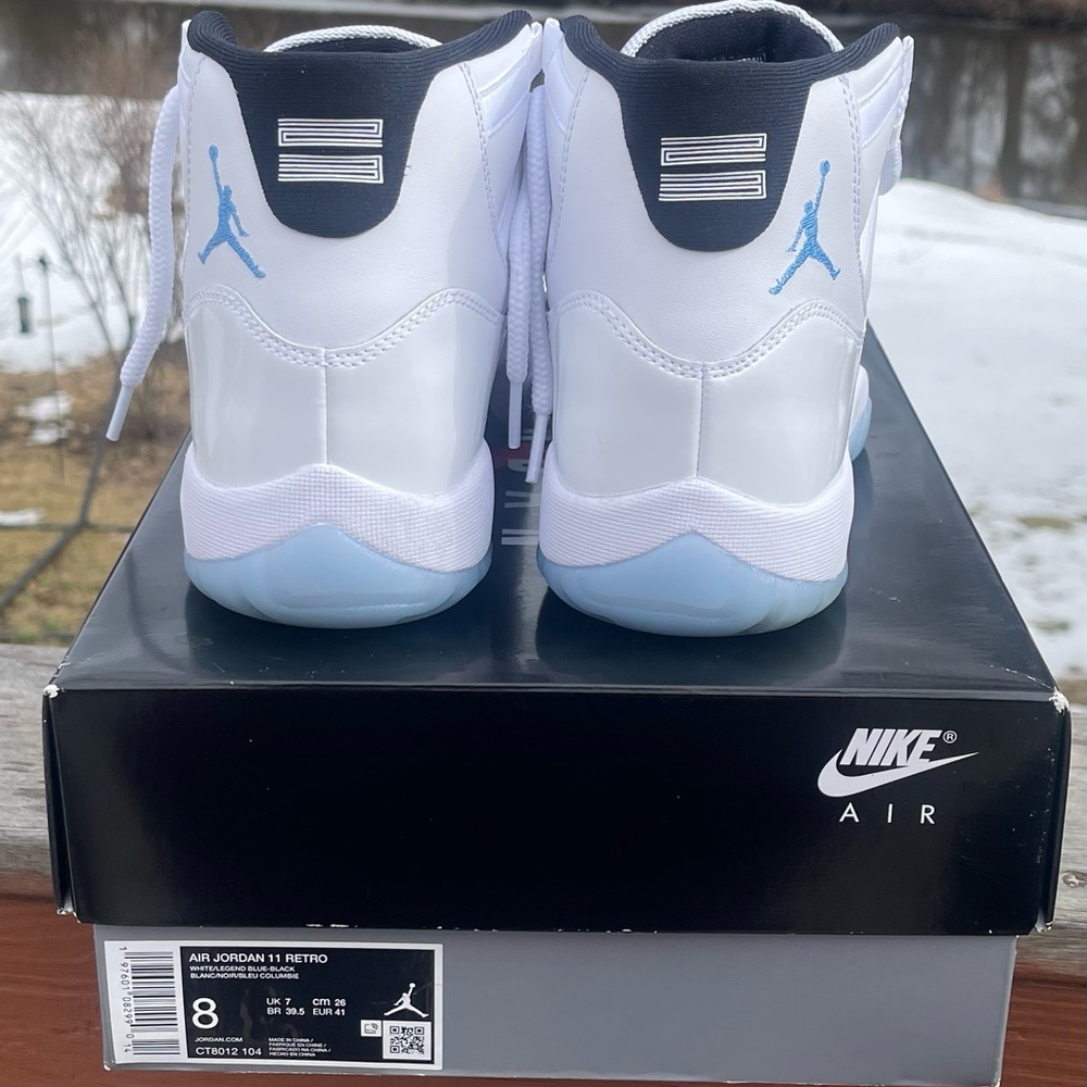Nike Air Jordan 11 Retro - White and Legend Blue
